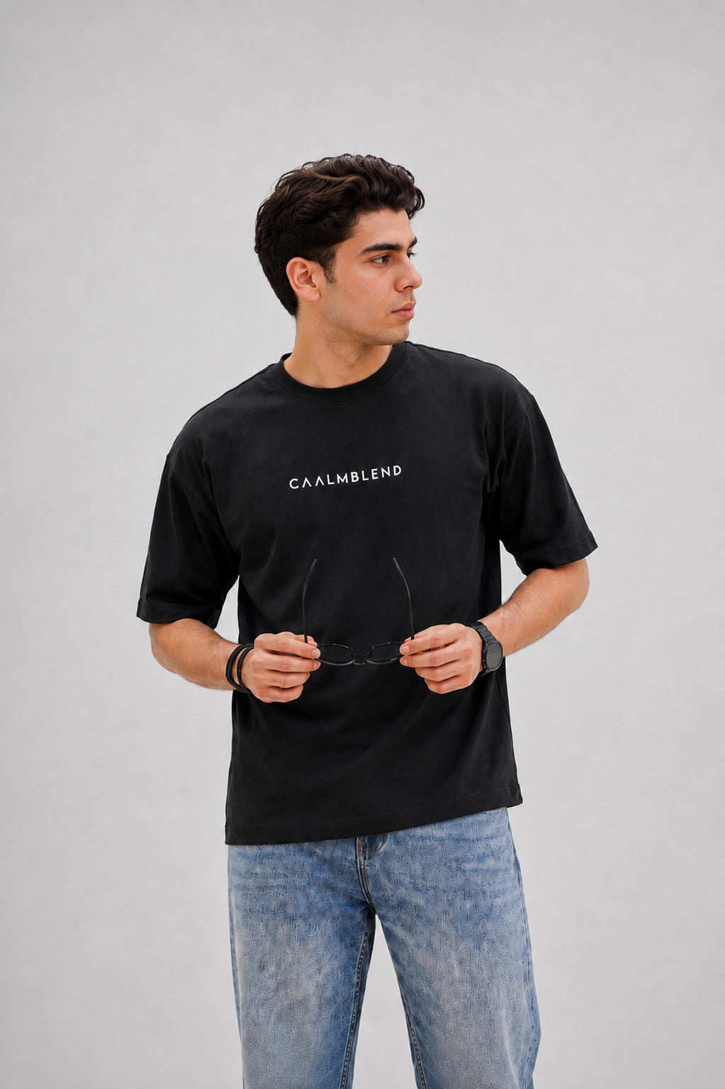 Stillness | Black Oversized T-Shirt