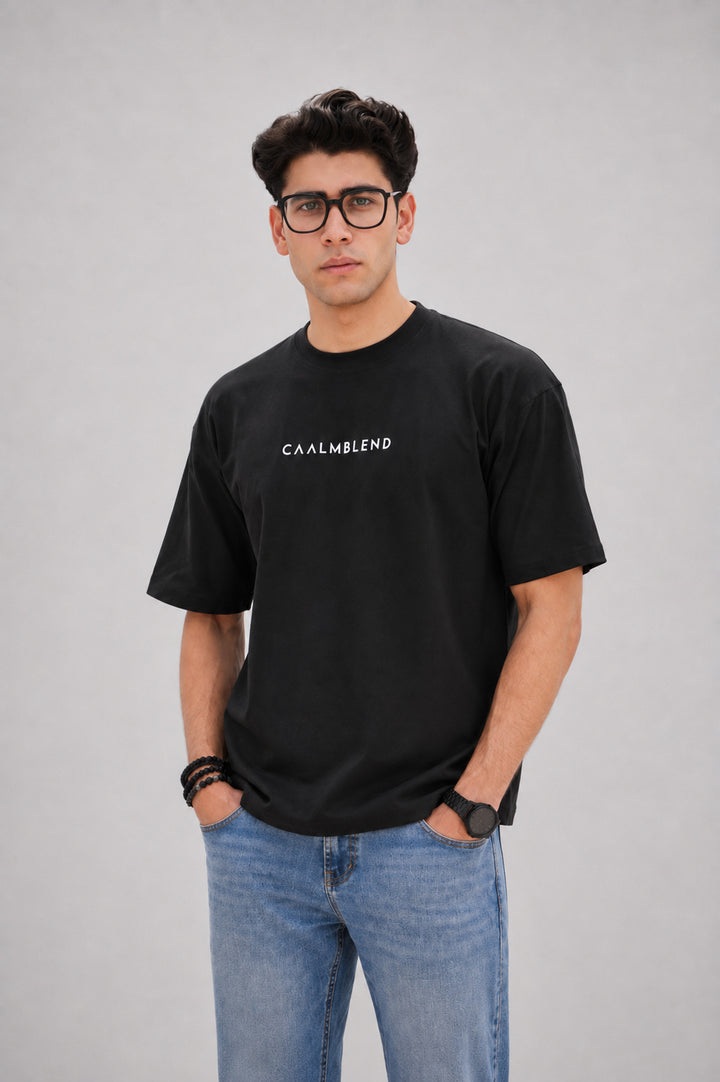 Stillness | Black Oversized T-Shirt