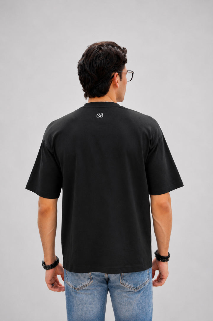 Stillness | Black Oversized T-Shirt