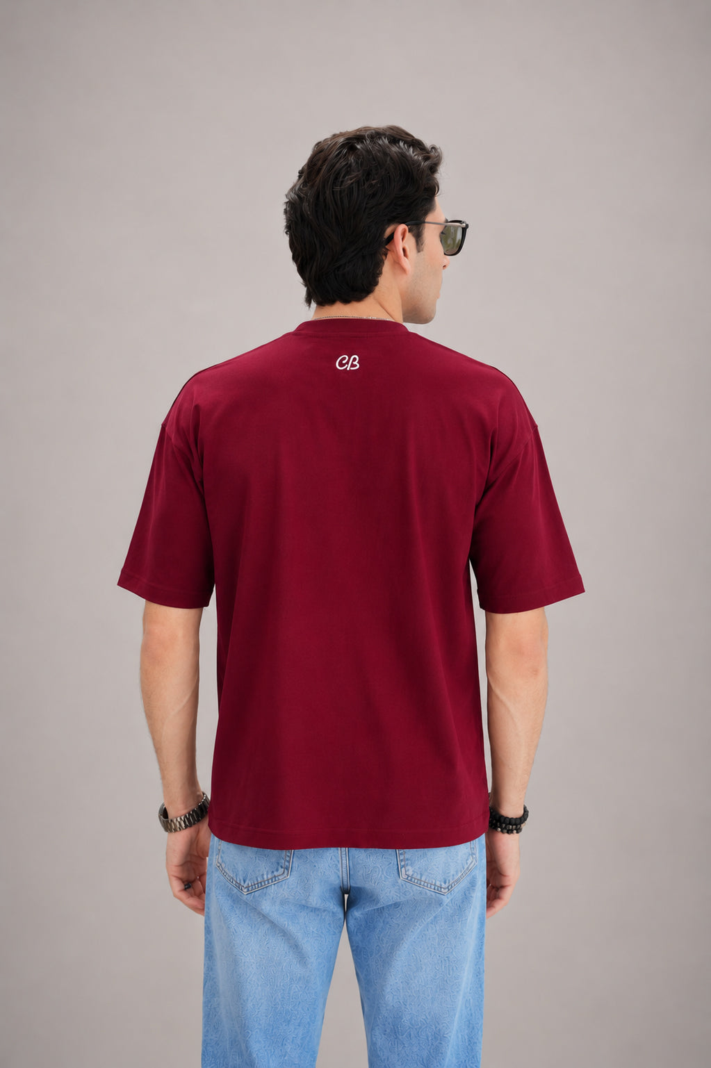 Warmth | Maroon Oversized T-Shirt