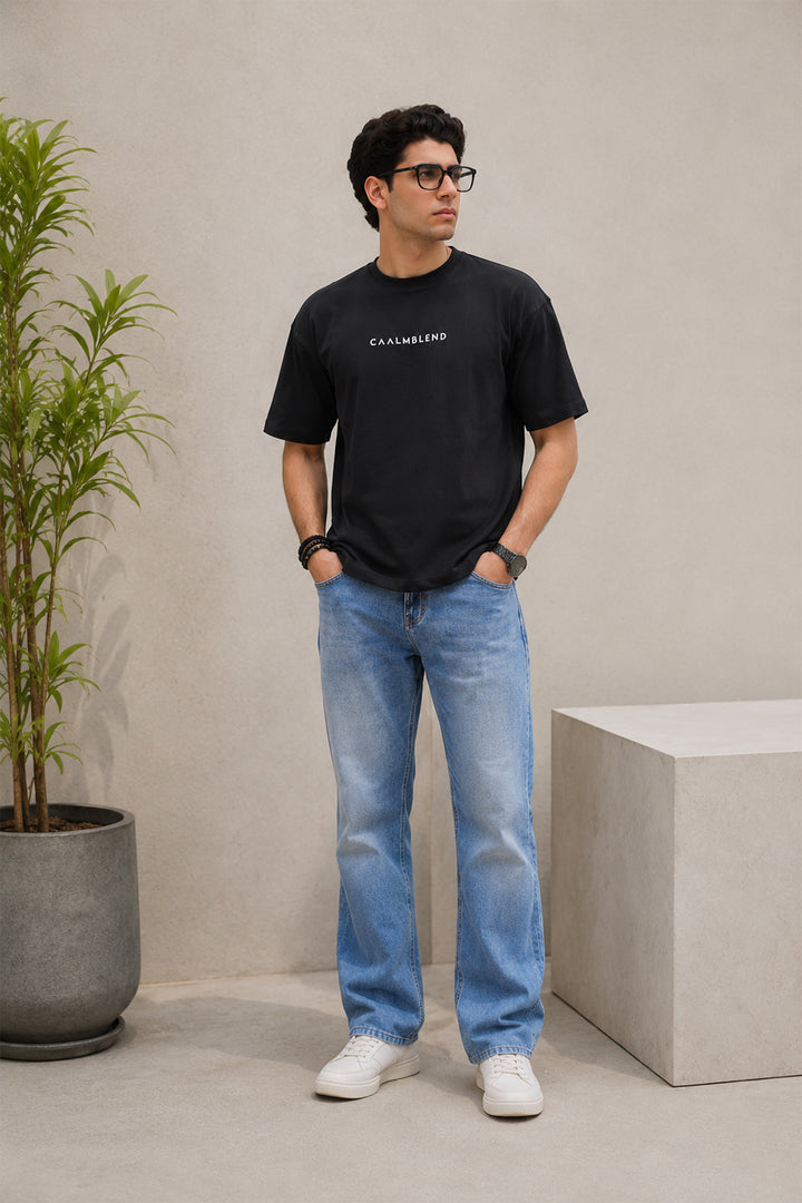 Stillness | Black Oversized T-Shirt