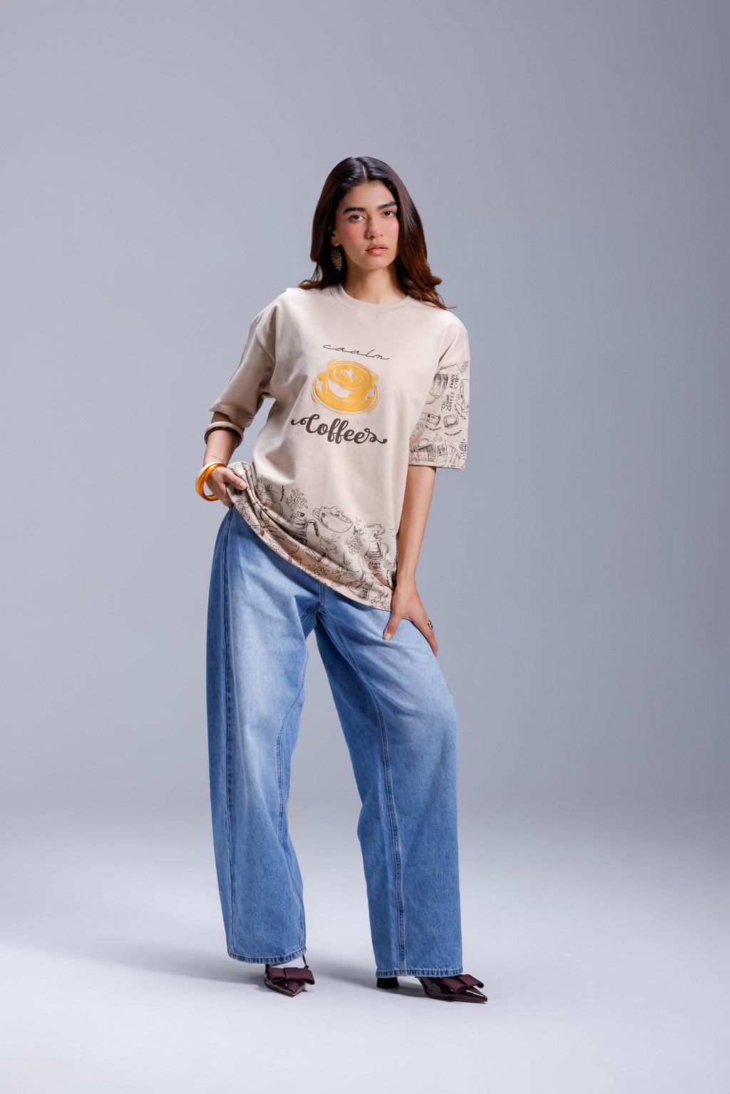 CAALM COFFEE T-shirt – Oversized Fit
