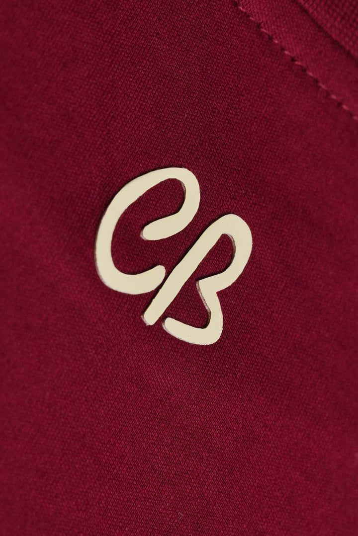 Warmth | Maroon Oversized T-Shirt